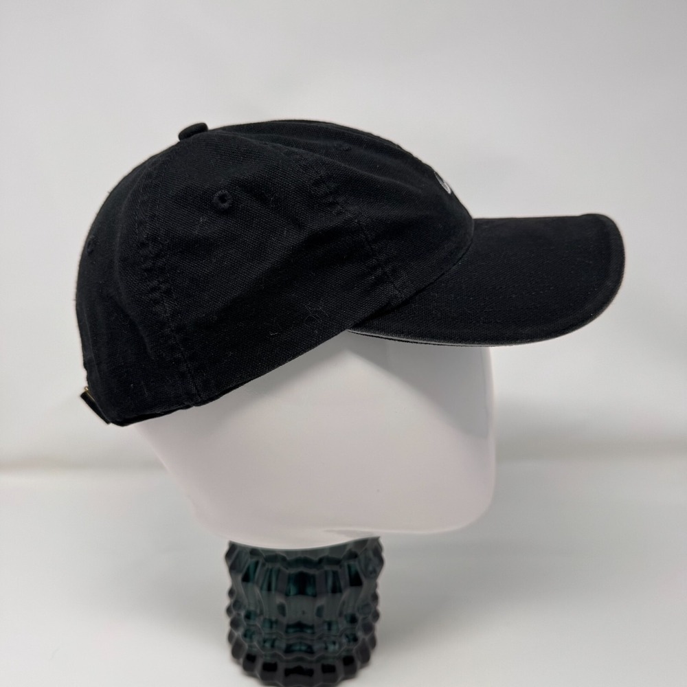 Nike Hat Black Youth One Size Adjustable Swoosh Cap Embroidery Logo - Picture 6 of 10